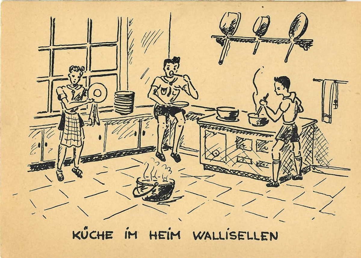 <p>Wallisellen Reinertrag zu Gunsten des Hauses der Pfadfinder Abteilung Glockenhof Zürich , ca.1950</p>