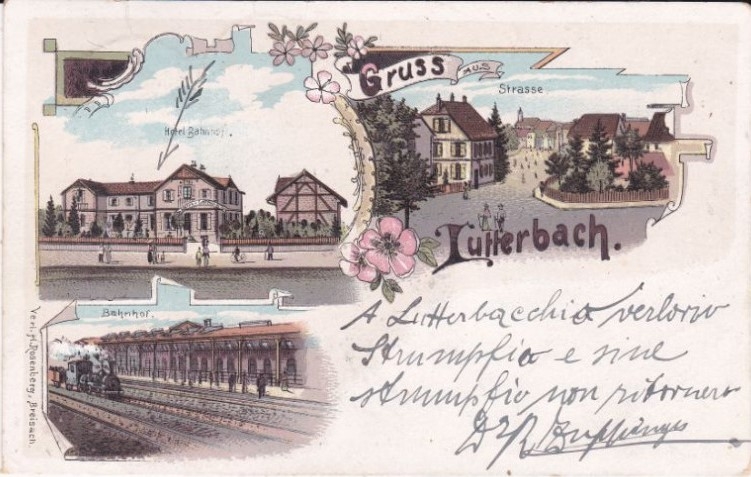 <p>Bahnhof  Hotel Bahnhof , Strasse , Karte guter Zustand , </p>