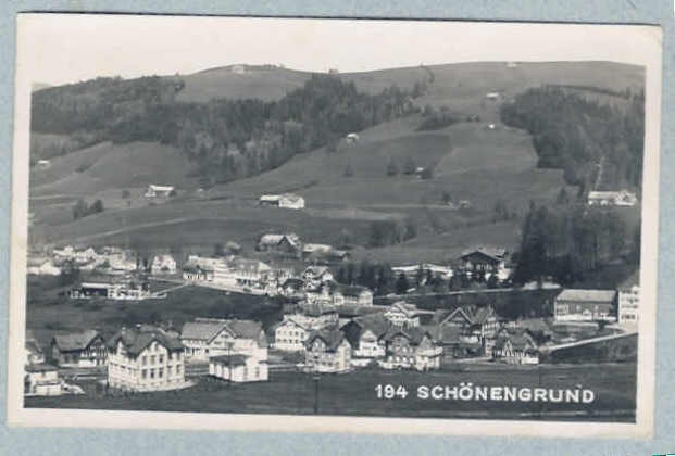 <p>Sch&ouml;nengrund u Wald AR , Karte guter Zustand gelaufen Marke abgel&ouml;st</p>