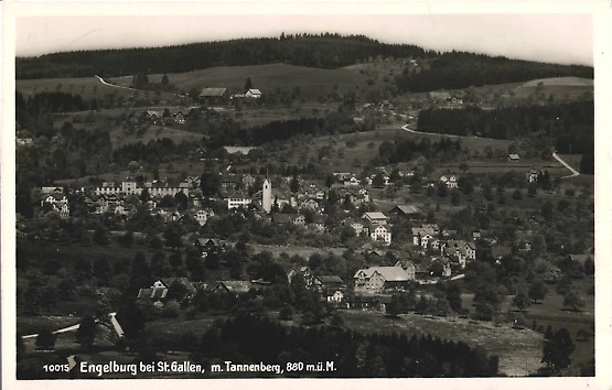 <p>Gaiserwald Engelburg bei St. Gallen SG Flugaufnahme Nr.10015 , 1937 , Karte Top Zustand gelaufen</p>