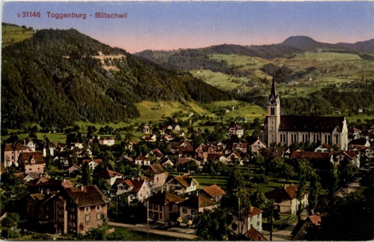 <p>Bütschwil-Ganterschwil SG Bütschwil , Karte Top Zustand ungelaufen</p>
<p> </p>