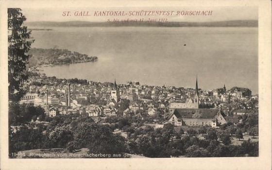 <p>Festkarte Nr.3 Kantonales Schützenfest Rorschach 1912 , Karte Top Zustand ungelaufen</p>