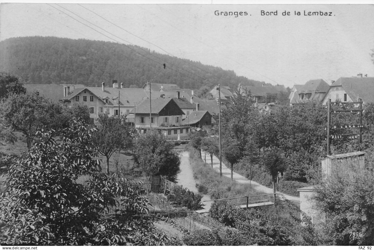 <p>Valbroye VD Granges.pres-Marnand Bord de la Lembat , Karte Top' Zustand gelaufen</p>