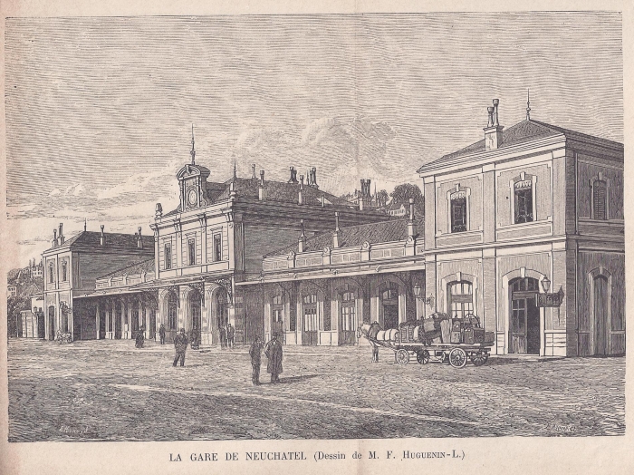 <p>520.18-1885 La Gare de Neuchatel</p>