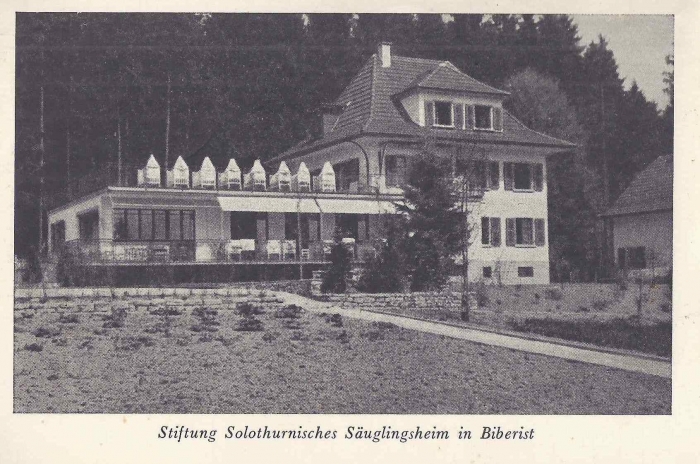 <p>Karte guter Zustand , mit Stempel Solothurnisches Säuglingsheim Biberist , gelaufen 26.6.1959</p>
